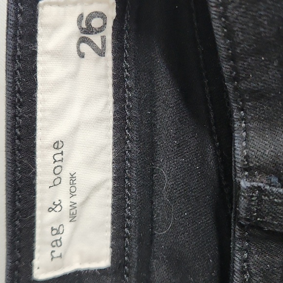 Rag & Bone Nina High Rise Skinny Jeans in black - Picture 7 of 8